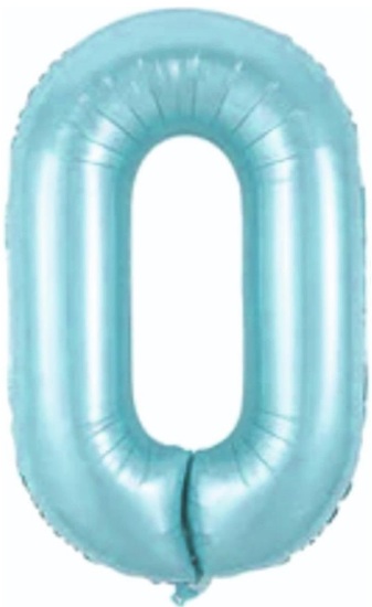 0 - RAKAM 34 İNC MAVİ RENK BALON 76 CM balon