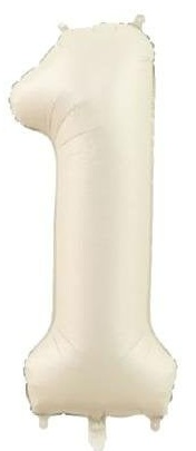1 - RAKAM 34 İNC KREM RENK BALON 76 CM balon