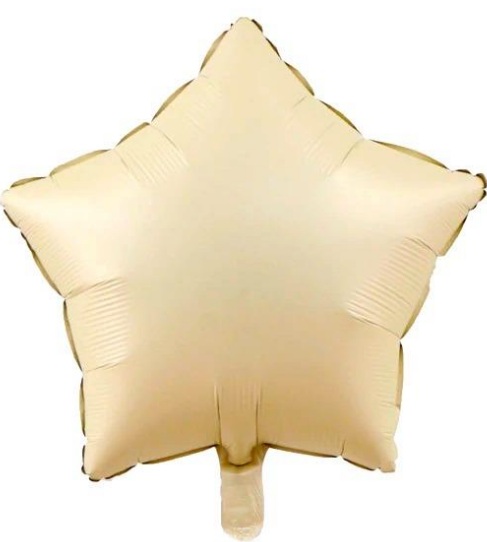 18 İNC YILDIZ BEJ RENK FOLYO BALON balon
