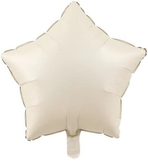 18 İNC YILDIZ KREM RENK FOLYO BALON