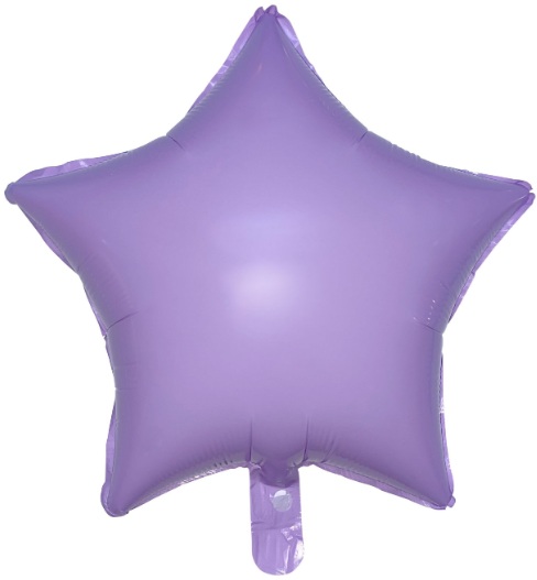 18 İNC YILDIZ MAKARON MOR FOLYO BALON