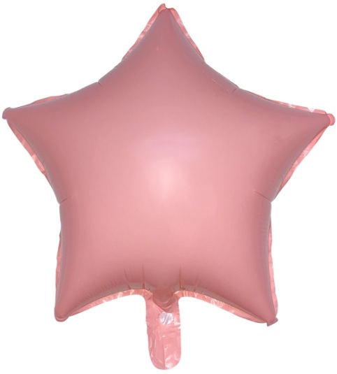 18 İNC YILDIZ MAKARON PEMBE FOLYO BALON balon
