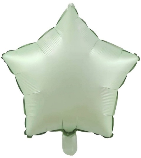 18 İNC YILDIZ RETRO YEŞİL RENK FOLYO BALON