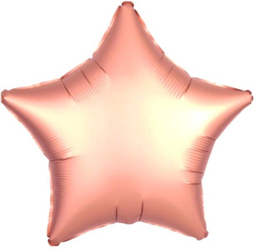 18 İNC YILDIZ ROSE GOLD RENK FOLYO BALON