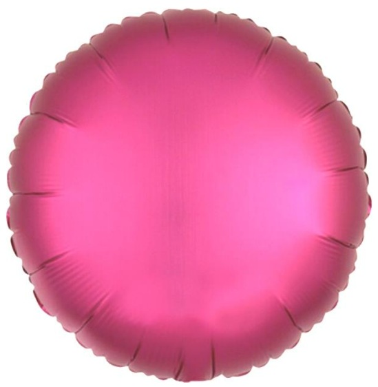 18 İNC YUVARLAK FUŞYA RENK FOLYO BALON