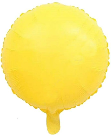 18 İNC YUVARLAK MAKARON SARI FOLYO BALON