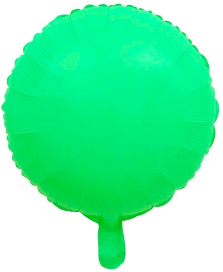 18 İNC YUVARLAK MAKARON YEŞİL FOLYO BALON