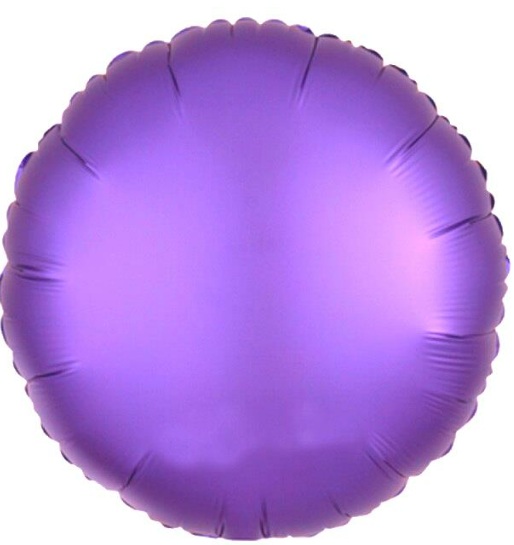 18 İNC YUVARLAK MOR RENK FOLYO BALON balon