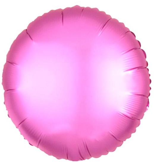18 İNC YUVARLAK PEMBE RENK FOLYO BALON
