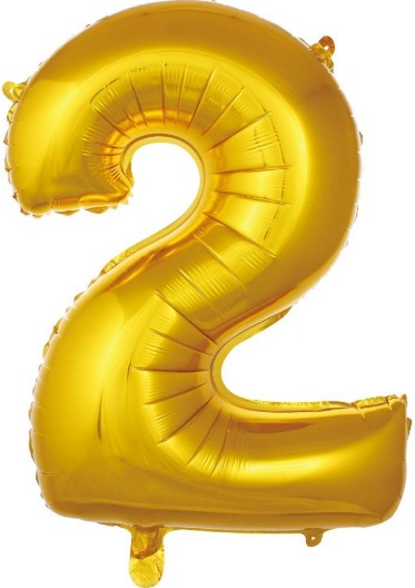 2 - RAKAM 40 İNC GOLD RENK BALON 100 CM balon