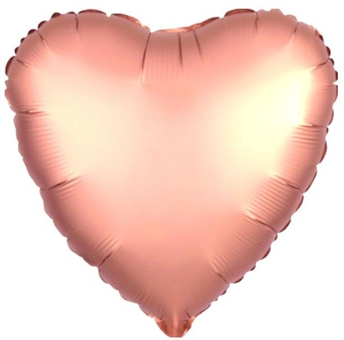 24 İNC KALP ROSEGOLD RENK FOLYO BALON