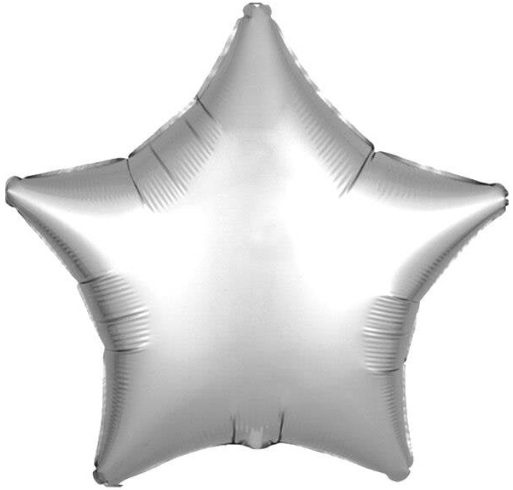 24 İNC YILDIZ GÜMÜŞ RENK FOLYO BALON balon