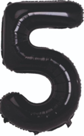 5 - RAKAM 34 İNC SİYAH RENK BALON 76 CM balon