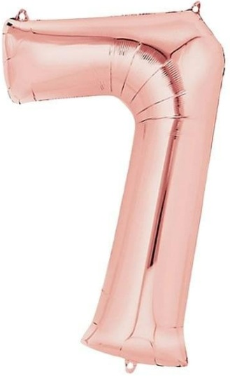 7 - RAKAM 16 İNC ROSEGOLD RENK BALON 36 CM balon