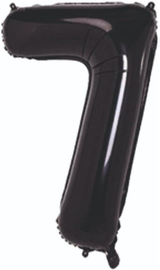 7 - RAKAM 34 İNC SİYAH RENK BALON 76 CM balon