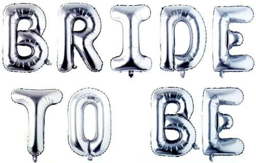 DÜZ BRİDE TO BE GÜMÜŞ SET BALON balon
