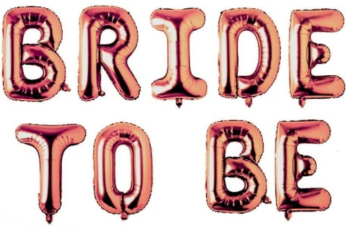 DÜZ BRİDE TO BE ROSEGOLD SET BALON balon