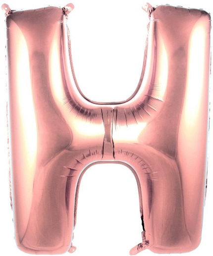 H - HARF 40 İNC ROSEGOLD RENK BALON 100 CM balon