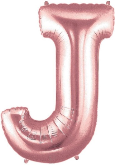 J - HARF 40 İNC ROSEGOLD RENK BALON 100 CM balon