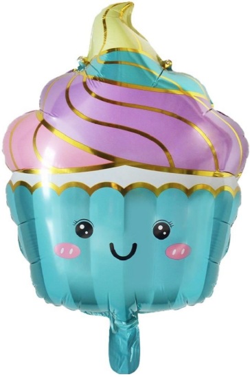 KEK DONDURMA MAVİ FOLYO BALON balon