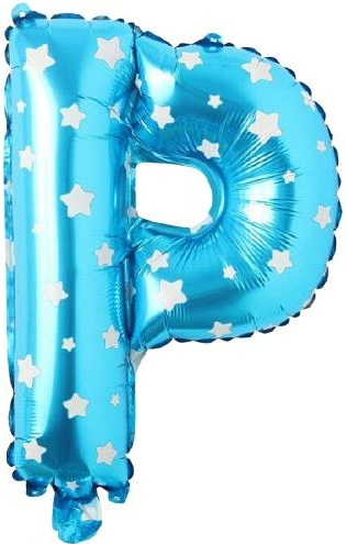 P - HARF 16 İNC MAVİ RENK BALON 36 CM balon