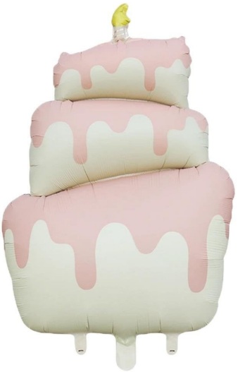 PEMBE RENK PASTA FOLYO BALON balon