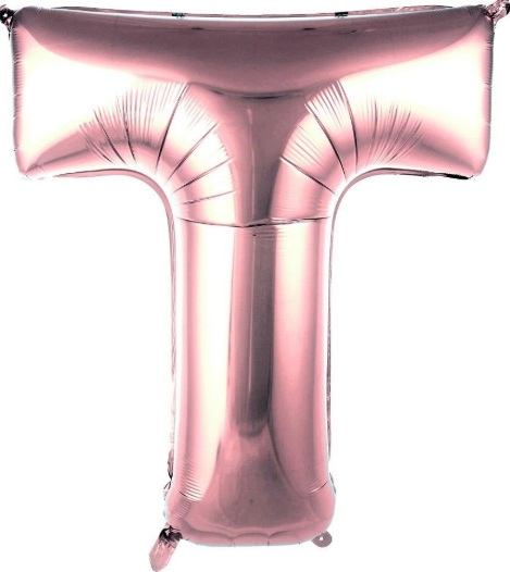 T - HARF 40 İNC ROSEGOLD RENK BALON 100 CM balon