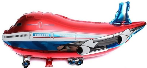 UÇAK KIRMIZI FOLYO BALON balon