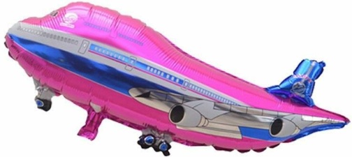 UÇAK PEMBE FOLYO BALON balon