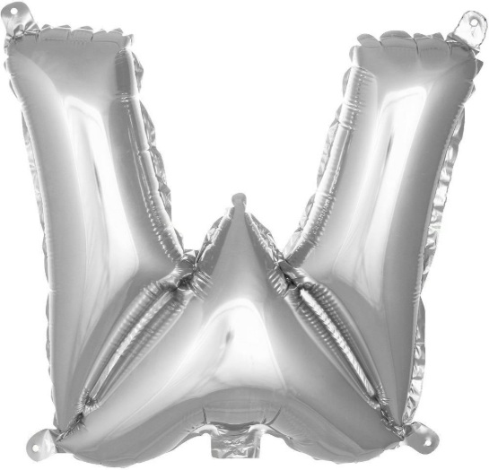 W - 40 İNC GÜMÜŞ RENK BALON 100 CM balon