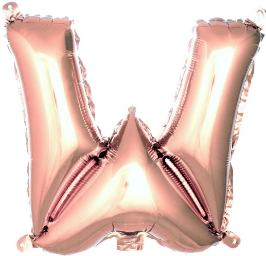 W - HARF 40 İNC ROSEGOLD RENK BALON 100 CM balon