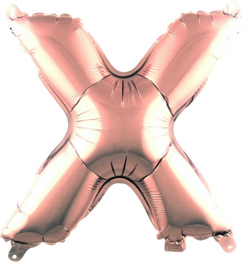 X - HARF 40 İNC ROSEGOLD RENK BALON 100 CM balon