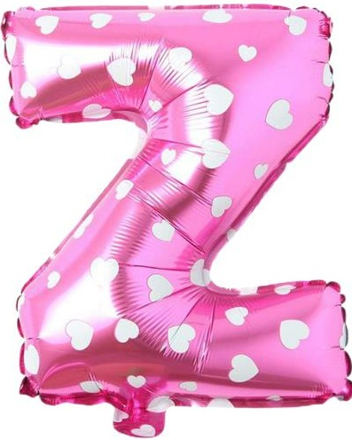 Z - HARF 16 İNC PEMBE RENK BALON 36 CM balon