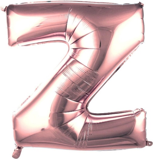Z - HARF 40 İNC ROSEGOLD RENK BALON 100 CM balon