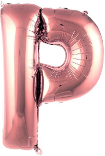 P - HARF 40 İNC ROSEGOLD RENK BALON 100 CM