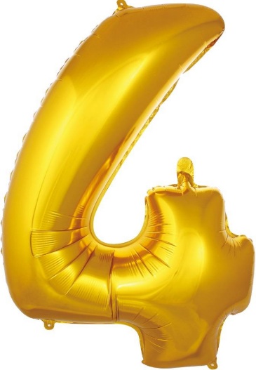 4 - RAKAM 40 İNC GOLD RENK BALON 100 CM balon siparişi