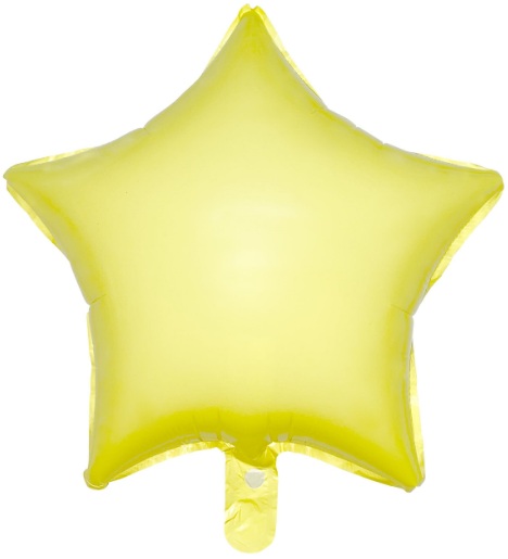 18 İNC YILDIZ MAKARON SARI FOLYO BALON