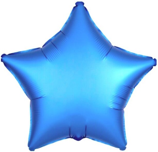 18 İNC YILDIZ MAVİ RENK FOLYO BALON balon