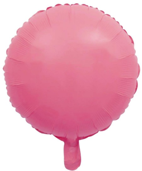 18 İNC YUVARLAK MAKARON PEMBE FOLYO BALON balon