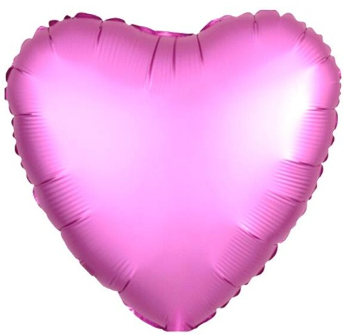 18 İNC KALP PEMBE RENK FOLYO BALON