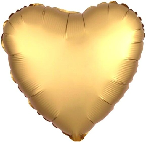 24 İNC KALP GOLD RENK FOLYO BALON
