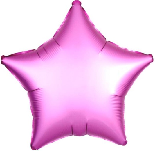 24 İNC YILDIZ PEMBE RENK FOLYO BALON
