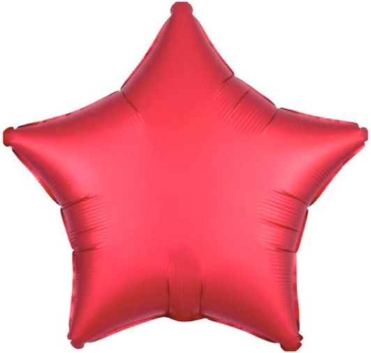 24 İNC YILDIZ KIRMIZI RENK FOLYO BALON
