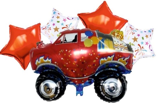 RALLY JEEP 5 Lİ SET FOLYO BALON
