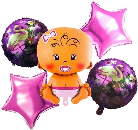 BEBEK PEMBE 5Lİ SET BALON