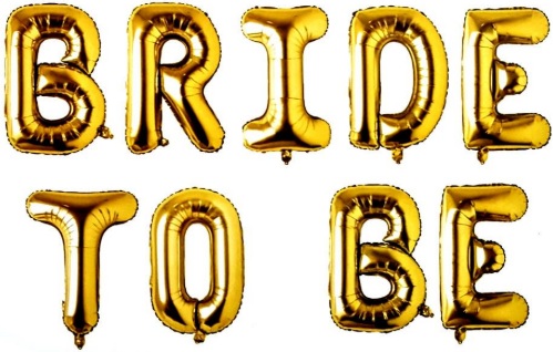 DÜZ BRİDE TO BE GOLD SET BALON balon