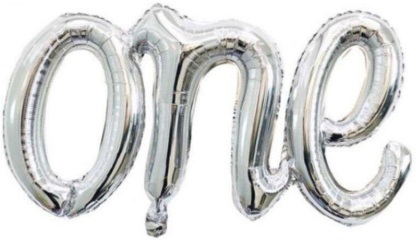 ONE GÜMÜŞ FOLYO BALON
