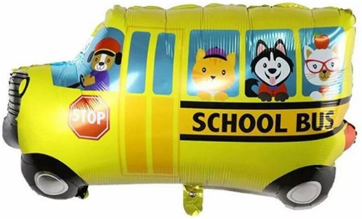 SCHOOL BUS FOLYO BALON