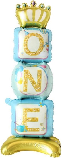 AYAKLI ONE MAVİ FOLYO BALON balon