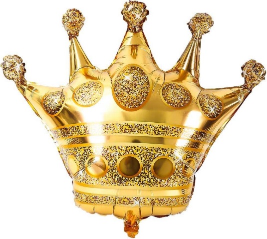 10 İNC KRAL TAÇ FOLYO BALON